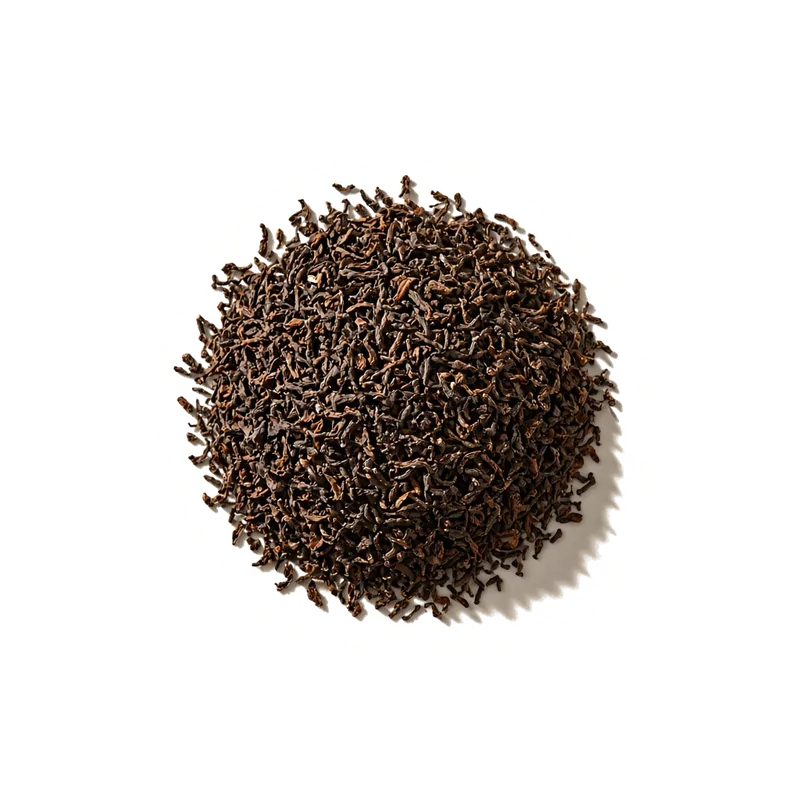Dry leaf of Ceylon Kandy, top-down