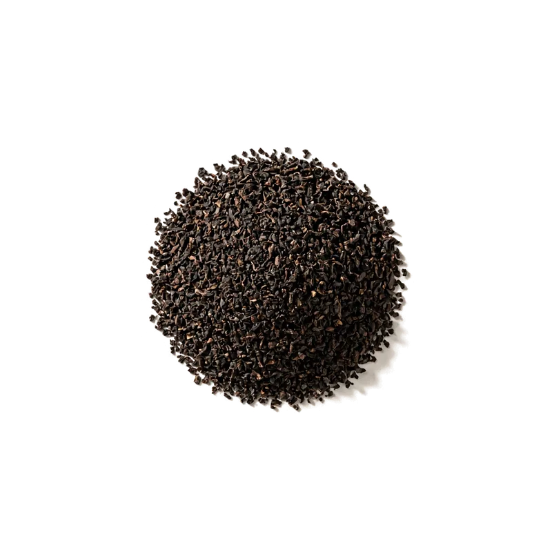 Dry leaf of Ceylon Uva, top-down