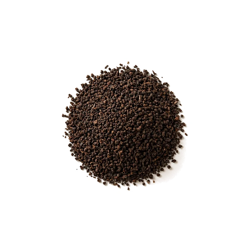 Dry leaf of Usambara Black, top-down