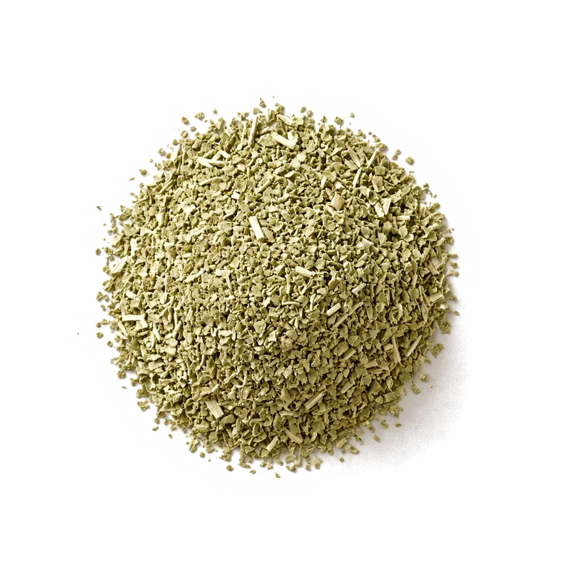 Dry yerba mate, top-down